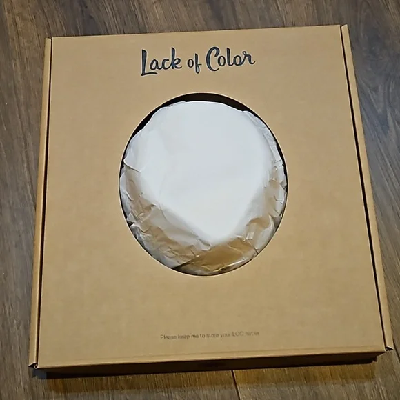 LACK OF COLOR IVY BEVERLY FEDORA HAT WHITE SIZE 55CM (S)